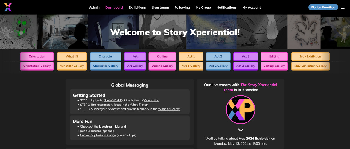 Screenshot of Xperiential