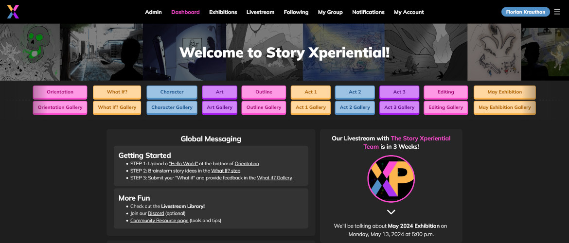 Screenshot of Xperiential